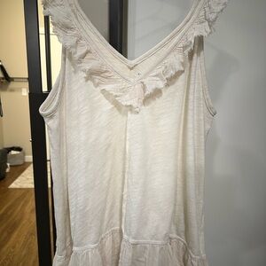 American Eagle Cream Textured Top